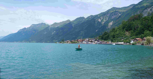 Fisherman on Lake Brienz, Switzerland